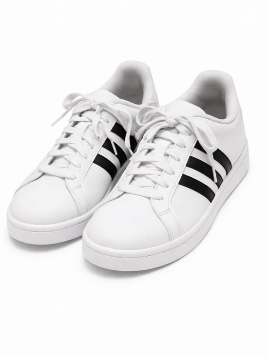 adidas Shoes - adidas White and Black Low-Top Sneakers
